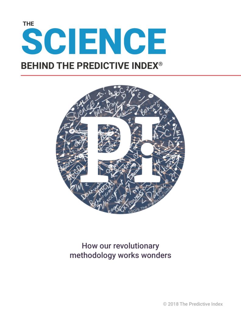 The Predictive Index The Science Behind PI booklet front page