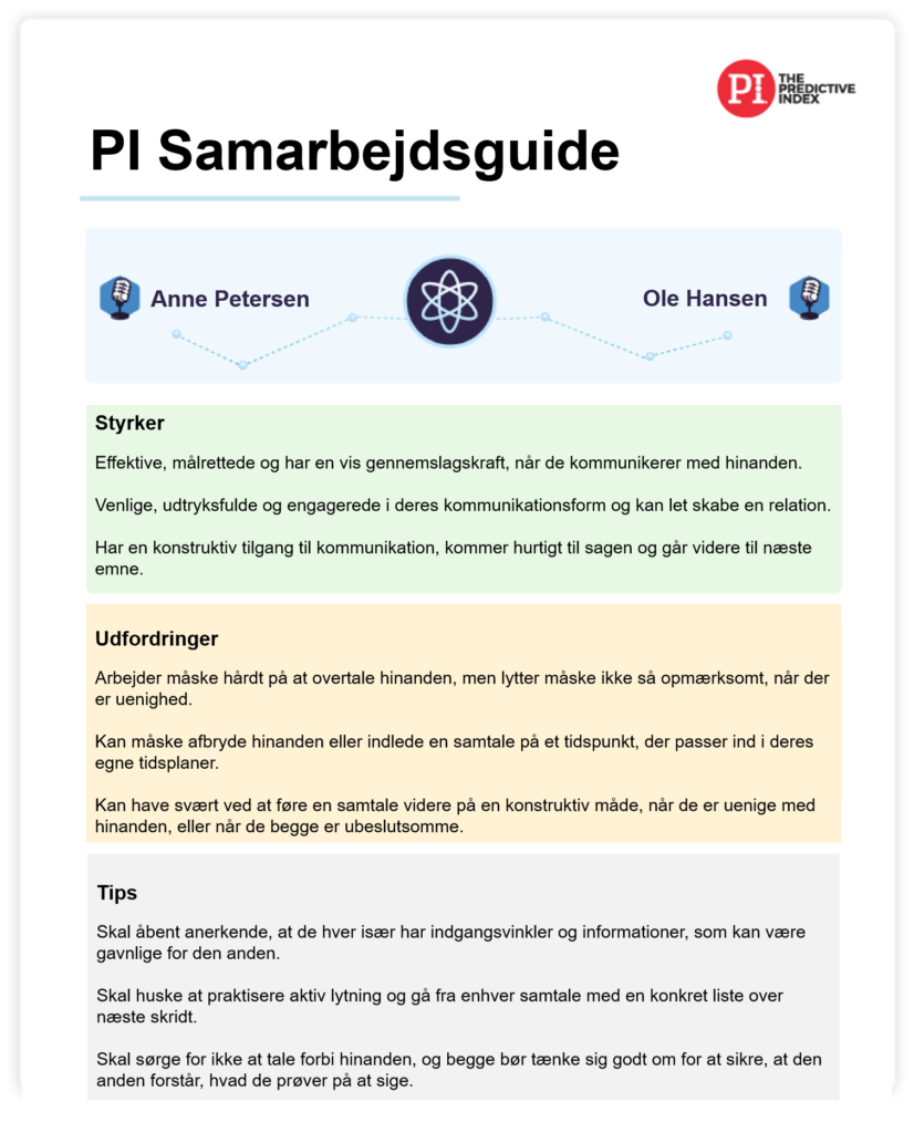 Predictive Index Relationship Guide