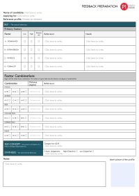 PI Feedback Preparation