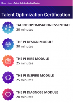 Talent Optimization Certification modules